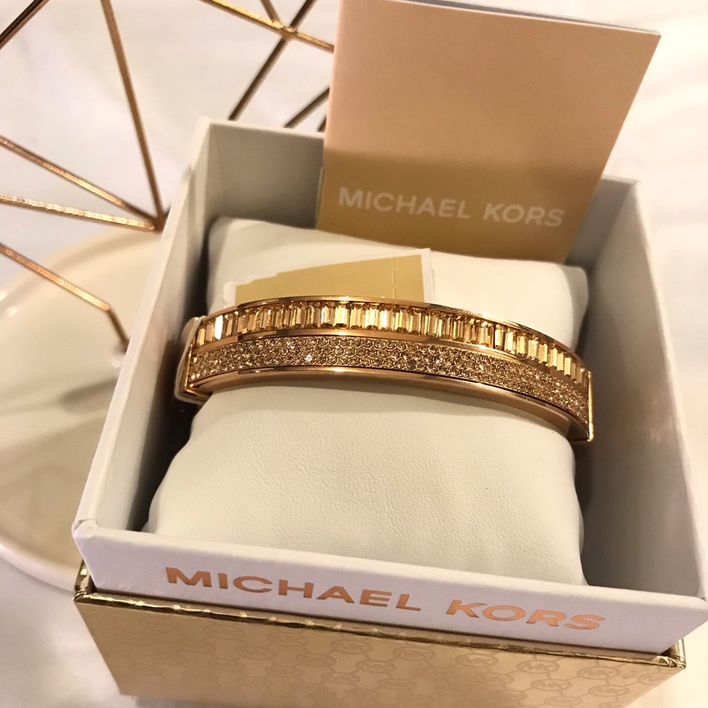 Michael Kors Color Crush Rose Gold Bangle NWT!!